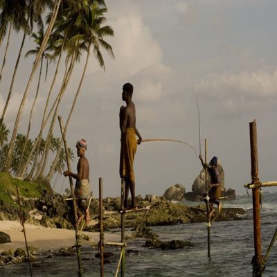 Местные рыбаки Шри-Ланки
