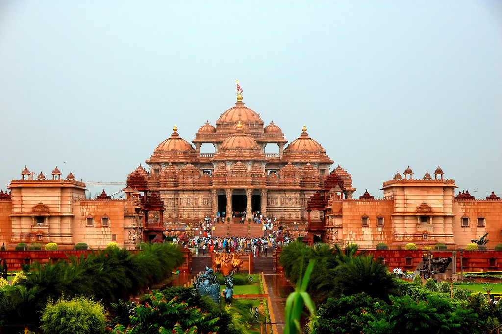 Храм Акшардхам в Дели Индия