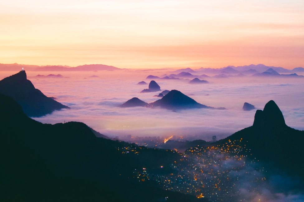 Туман над Рио-де-Жанейро Бразилия