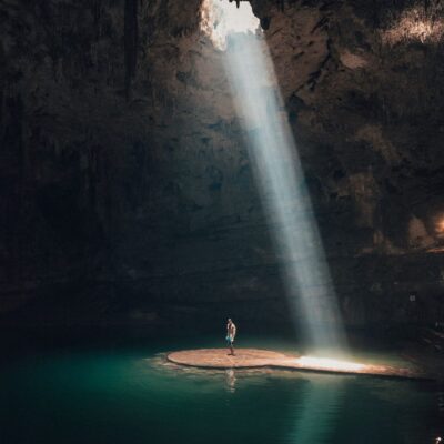 Пещерное озеро Юкатан Мексика