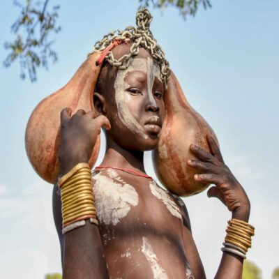 Девушка из племени Мурси Джинка Эфиопия