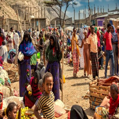 Местный рынок Афарская котловина пустыня Данакиль Эфиопия