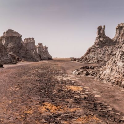 Пейзажи Афарской котловины пустыня Данакиль Эфиопия