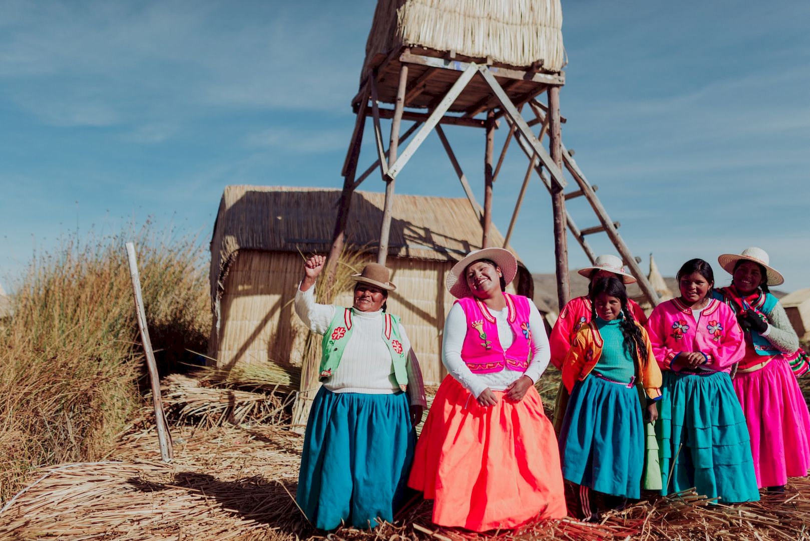 Островной житель. Текст the uros people.