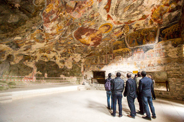 Древние фрески монастырь Панагия Сумела Трабзон Турция
