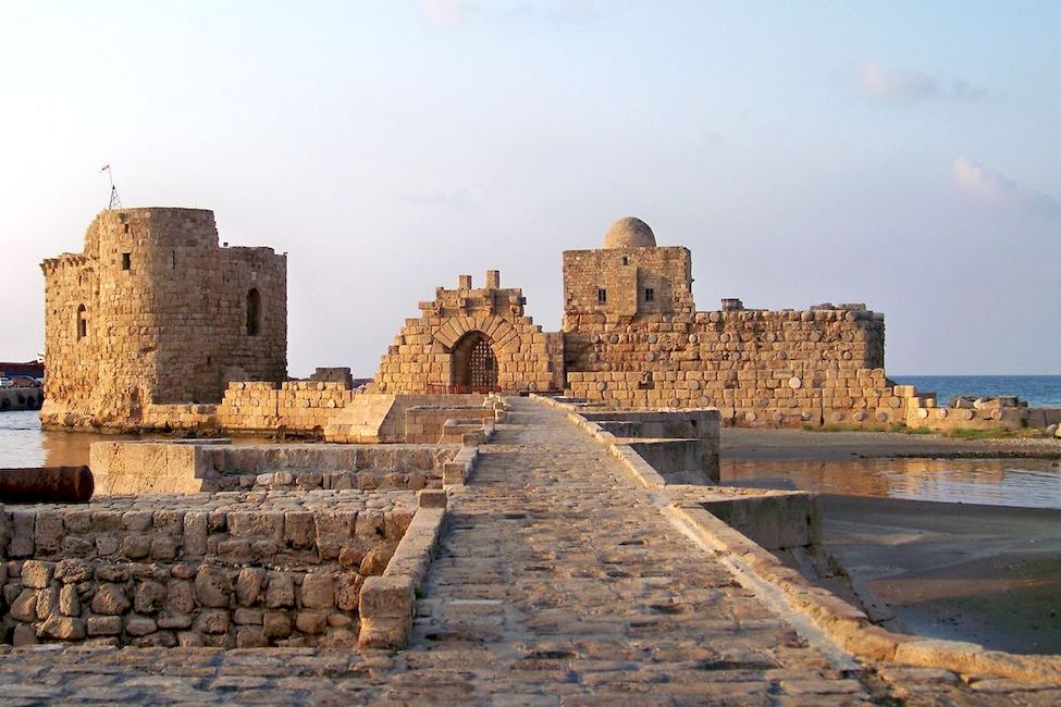 Крепость Крестоносцев в Сидоне Сайда Ливан