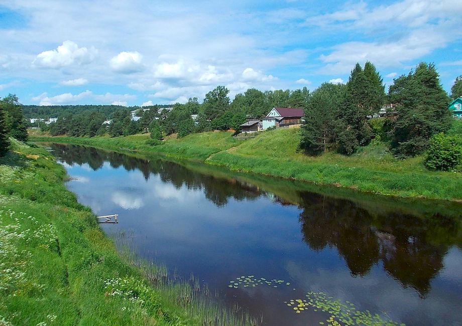 Река Оять в селе Винницы