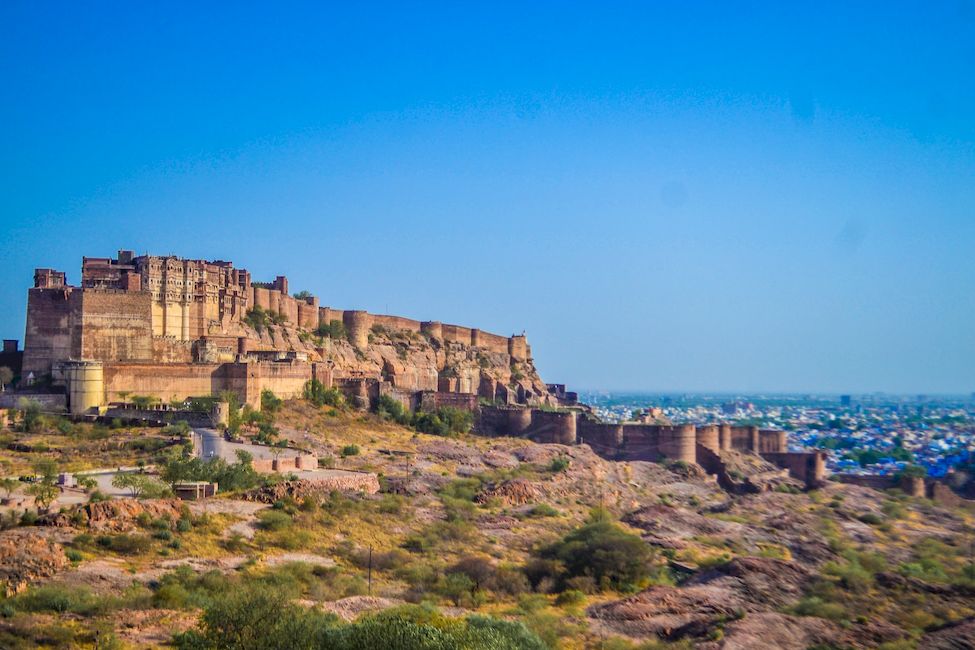 Крепость Мехрангарх на окраине Джодхпура