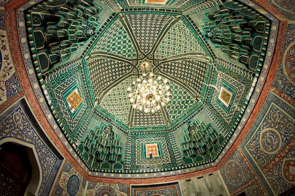 Декор усыпальниц Шахи Зинда Самарканд Узбекистан