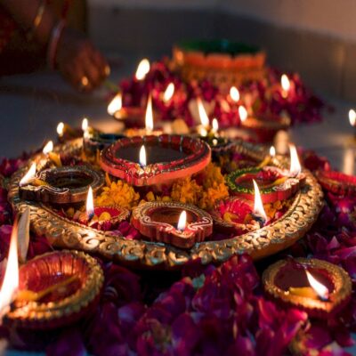 Праздничные огоньки Дивали Джайпур Индия