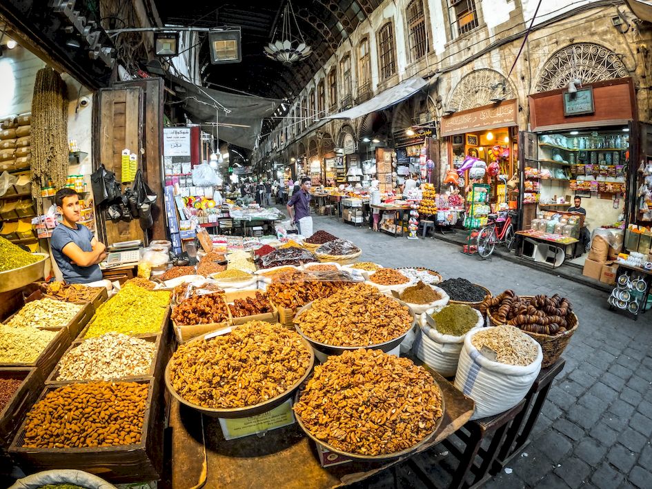 Восточный базар Дамаск Сирия