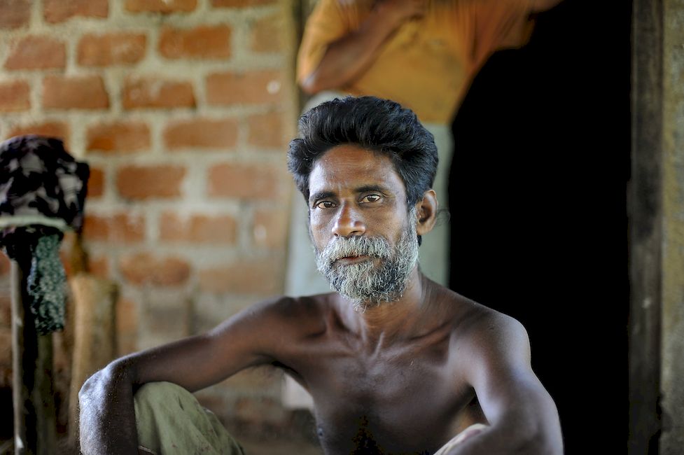 Мужчина из племени веддов Шри-Ланка